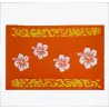 Paréo Orange Quadruple Hibiscus