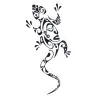 Autocollant Tatouage Margouillat noir