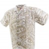 Chemise hawaïenne couleur crème Tatouage Rahi