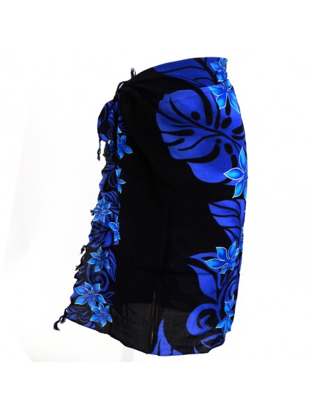 Paréo enfant noir et bleu vaïrao
