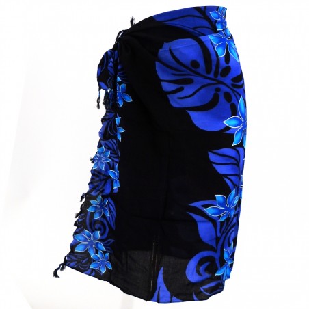 Paréo enfant noir et bleu vaïrao