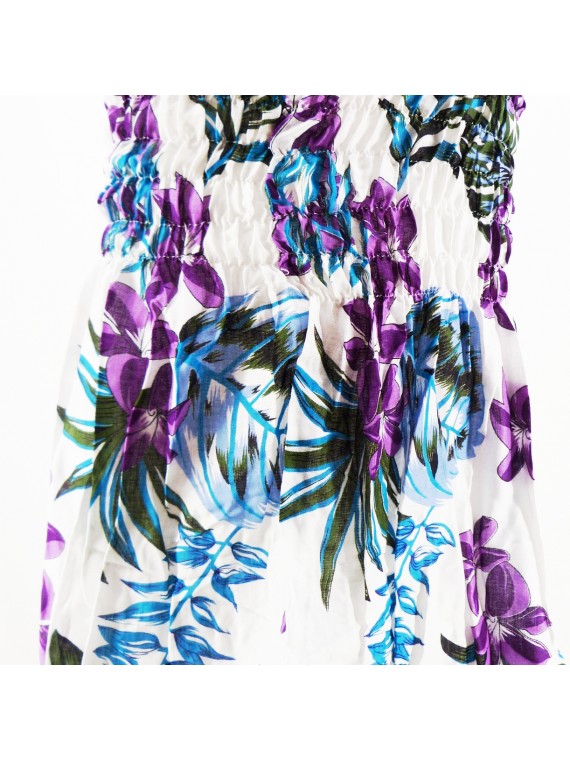 robe enfant couleur blanche bouquet de frangipane