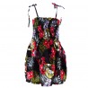 robe enfant couleur noire bouquet de frangipane