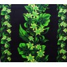 Tissu noir et Vert frise Vaïrao
