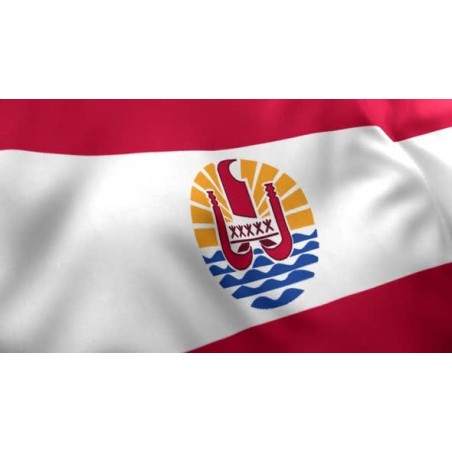 Drapeau Polynésien " TAHITI " 150 X 90 cm