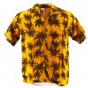 Chemise Hawaïenne jaune Palmeraie