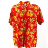 Chemise Hawaïenne rouge motifs Ananas