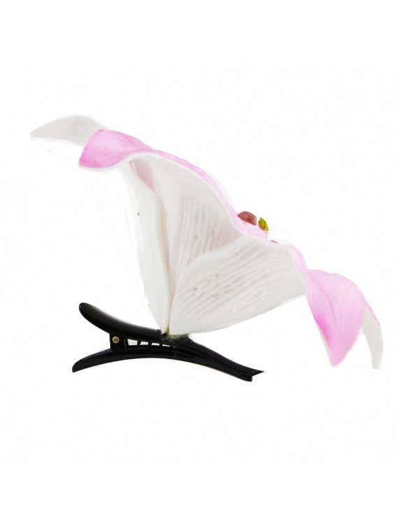 Barrette 16 cm rose Lilly
