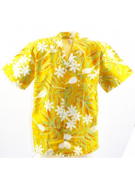 Chemise Tahitienne Tiaré Pagaie