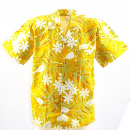 Chemise Tahitienne Tiaré Pagaie