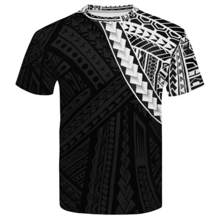 T-shirt tatouage Noir épaule blanche