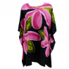 Tunique couleur noire avec motifs fleurs de  Frangipane