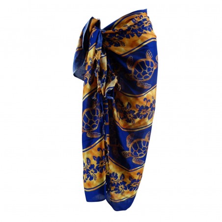 PARÉO BLEU RONDE DE TORTUE