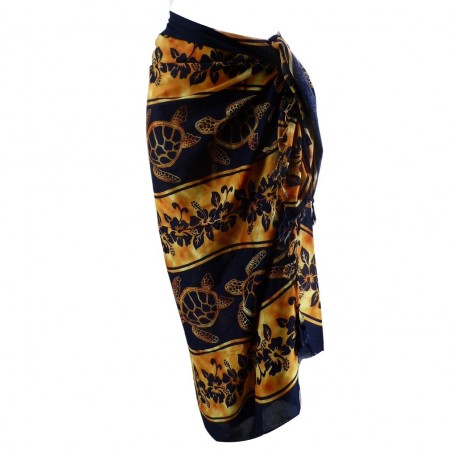 PARÉO Noir et Or RONDE DE TORTUE