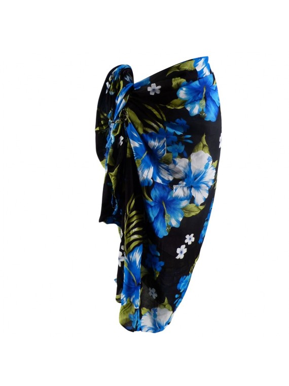Paréo noir et bleu PaoPao