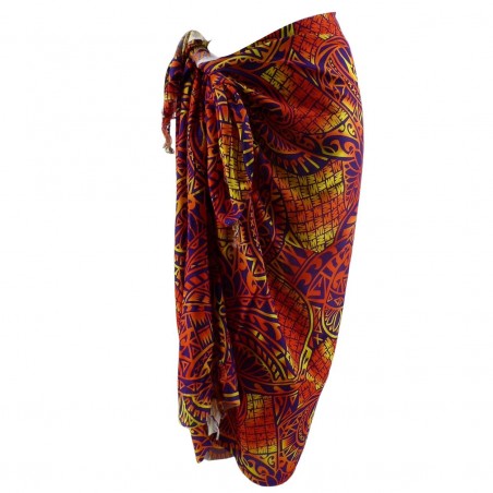 paréo rose dauphin et tortue