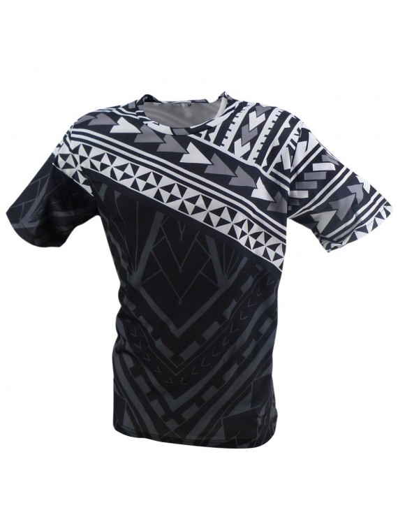 T-shirt imprimé tatouage Noir et blanc