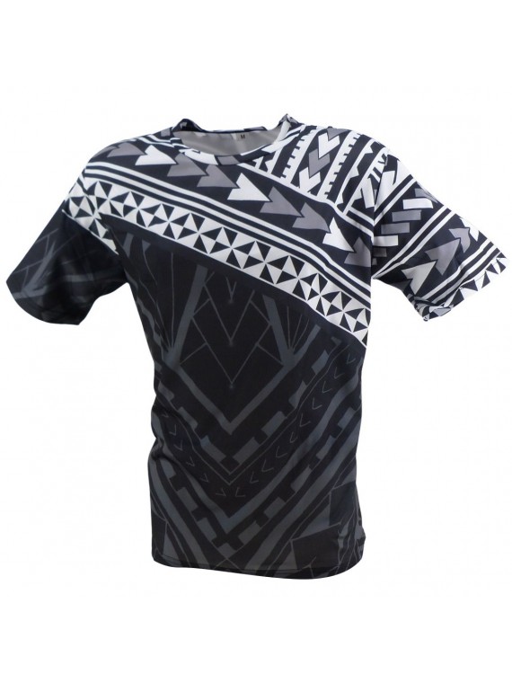T-shirt imprimé tatouage Noir et blanc