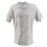 Chemise Tahitienne Blanche Tatouage