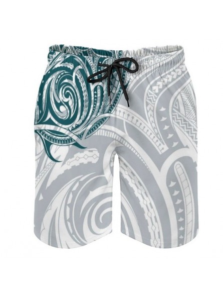 Short de bain homme Grey et Vert Tatouage