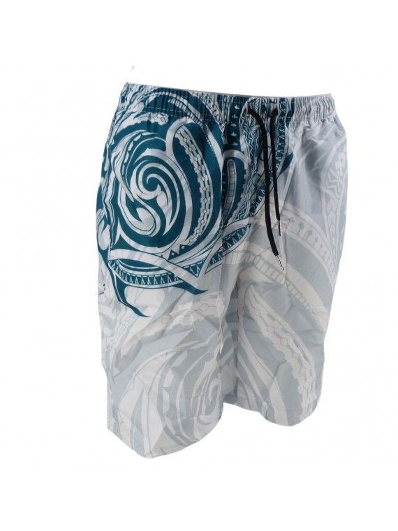 Short de bain homme Grey et Vert Tatouage