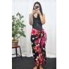 Paréo noir et rose PaoPao