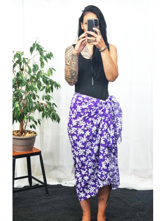 Paréo violet Tiaré