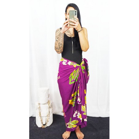 PARÉO violet IAORANA TAHITI