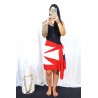 Mini paréo Rouge Drapeau Wallisien
