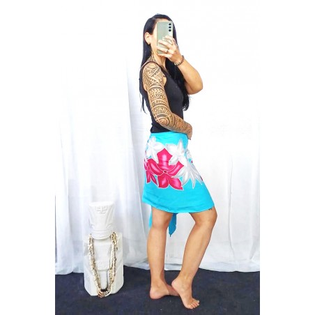 Mini paréo Turquoise tiaré