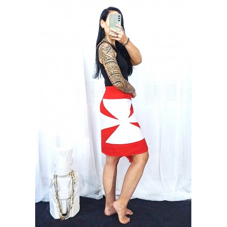 Mini paréo Rouge Drapeau Wallisien