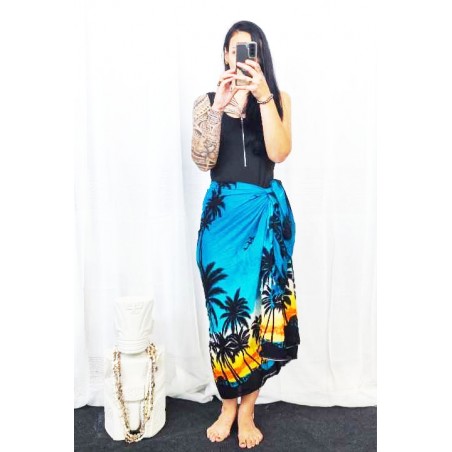 Paréo turquoise Island