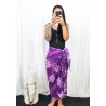 Paréo Violet Tatouage Rao