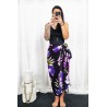 Paréo noir et violet Haapiti