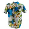 Chemise hawaïenne turquoise paradis