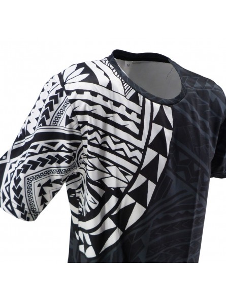T-shirt tatouage  Noir et blanc sur épaule droite