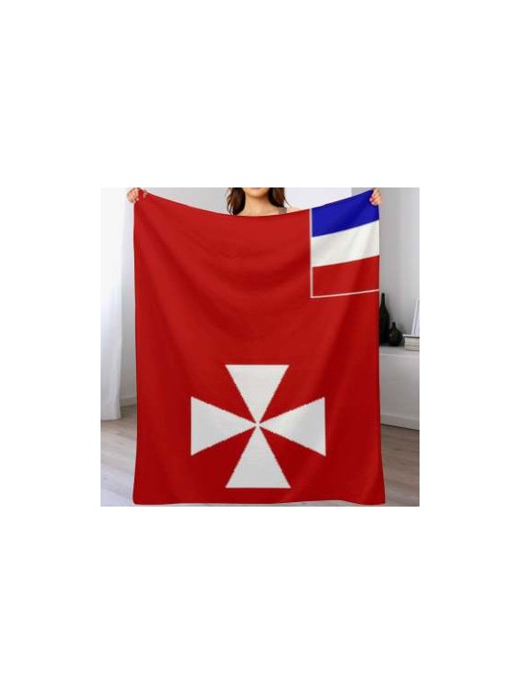 Superbe grand Plaid Tatouage Drapeau Wallis