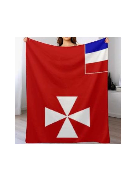 Superbe grand Plaid Tatouage Drapeau Wallis
