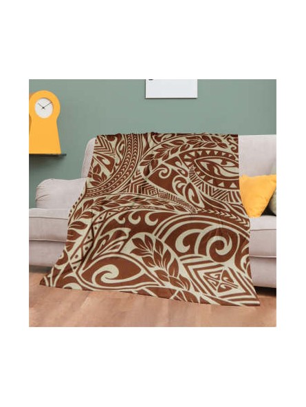 Grand Plaid Tatouage marron clair