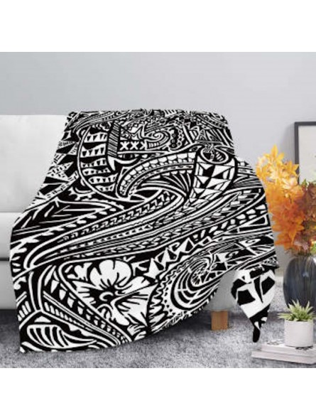 Grand Plaid Tatouage Blanc et noir Raie Manta