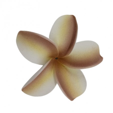 Barrette à cheveux frangipane marbré marron