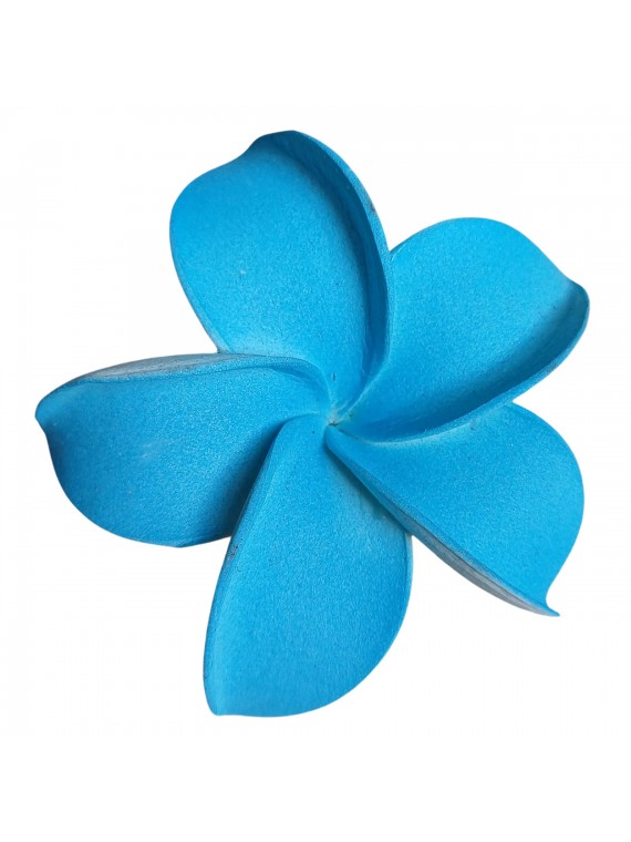 Barrette à cheveux frangipane bleu