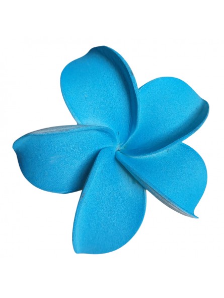Barrette à cheveux frangipane bleu