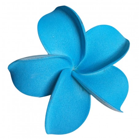 Barrette à cheveux frangipane bleu