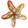 Barrette frangipane tattoo marbré rouge