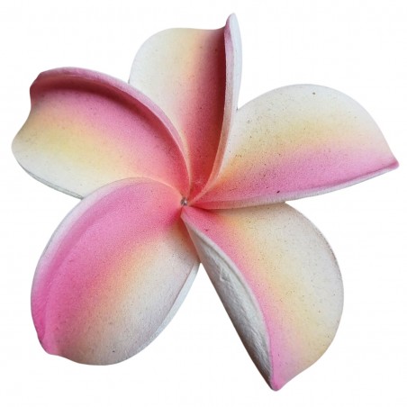 Barrette à cheveux frangipane marbré rose