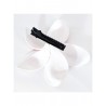 Paire de mini barrette à cheveux hibiscus blanche