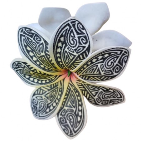 Pinces à cheveux croco fleurs Tatouage Maori