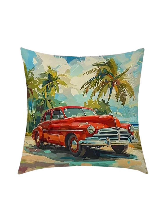 Housse de Coussin Vieil US car