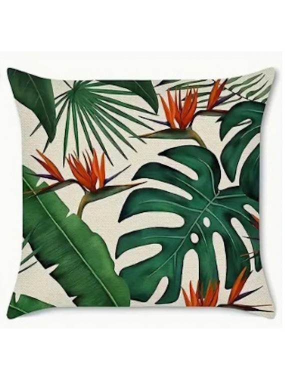 Housse de Coussin Vegetal...